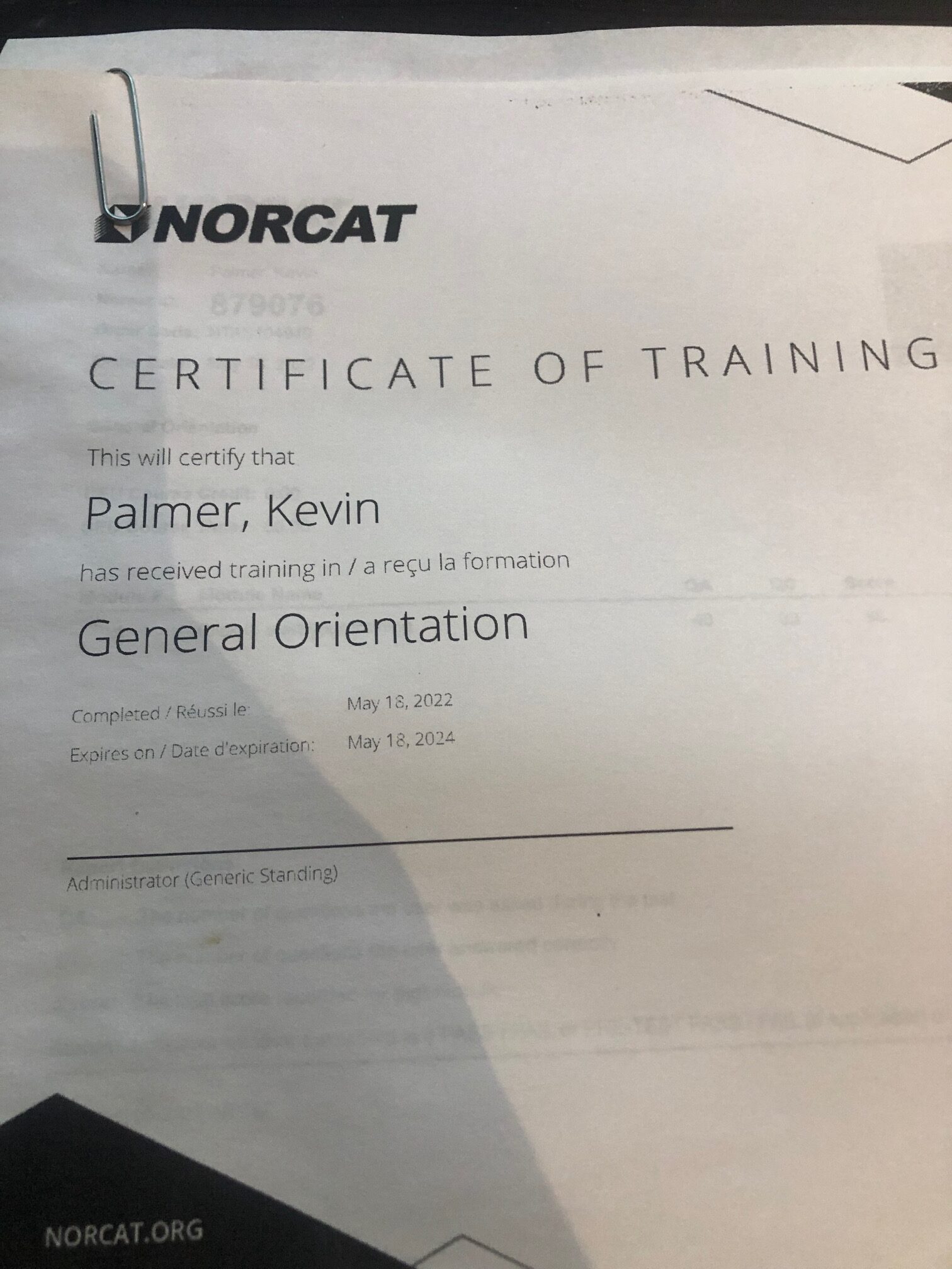 Norcat General Orientation