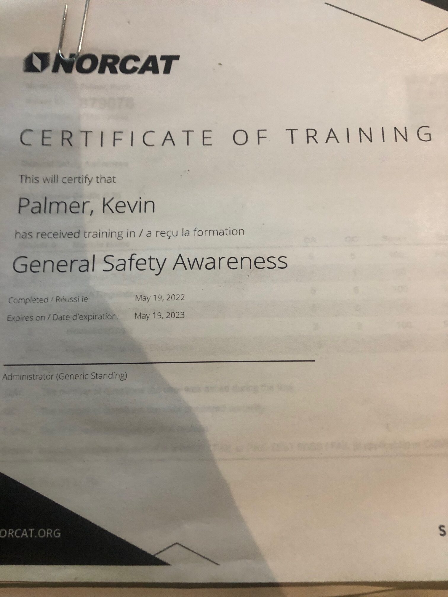 Norcat General Safety Orientation