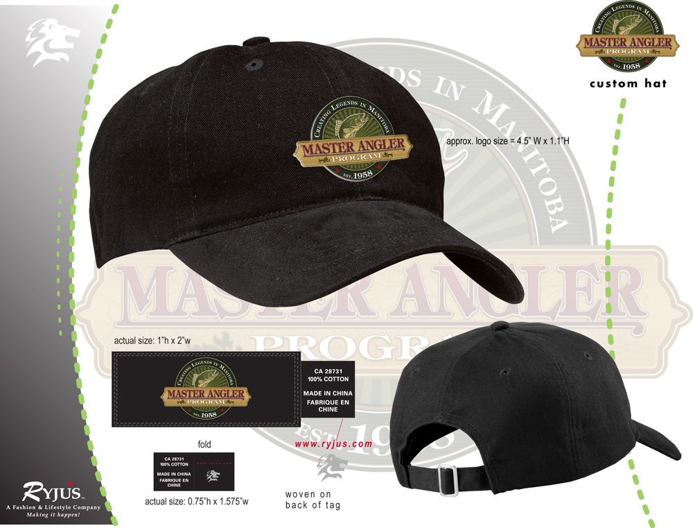 master angler cap
